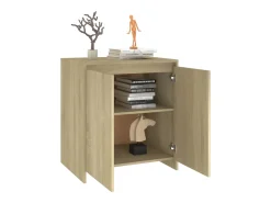 Aparador de roble Sonoma 70x41x75 cm Madera de ingeniería