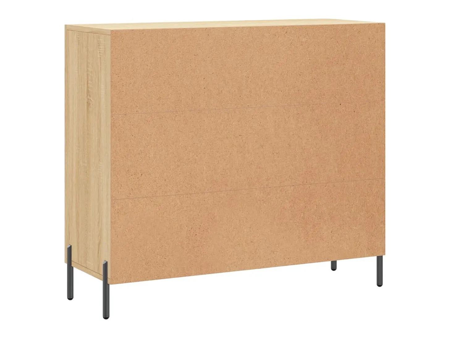 Aparador de roble Sonoma 90x34x80 cm madera de ingeniería