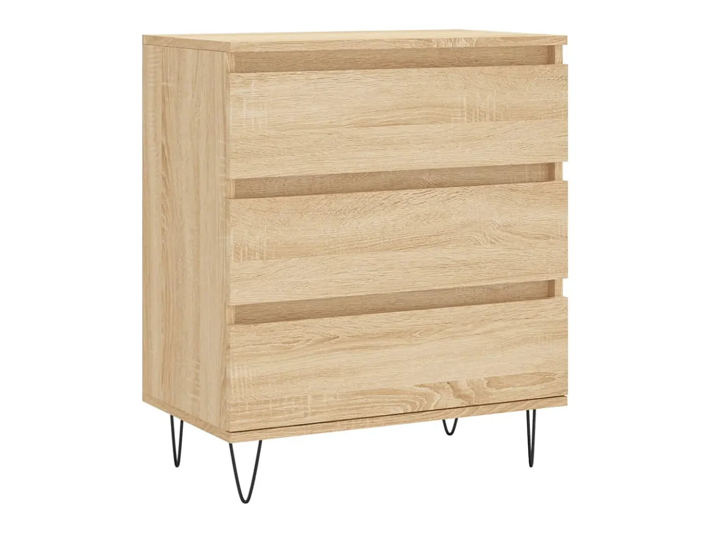 Aparador de roble Sonoma 60x35x70 cm Madera de ingeniería
