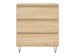 Aparador de roble Sonoma 60x35x70 cm Madera de ingeniería