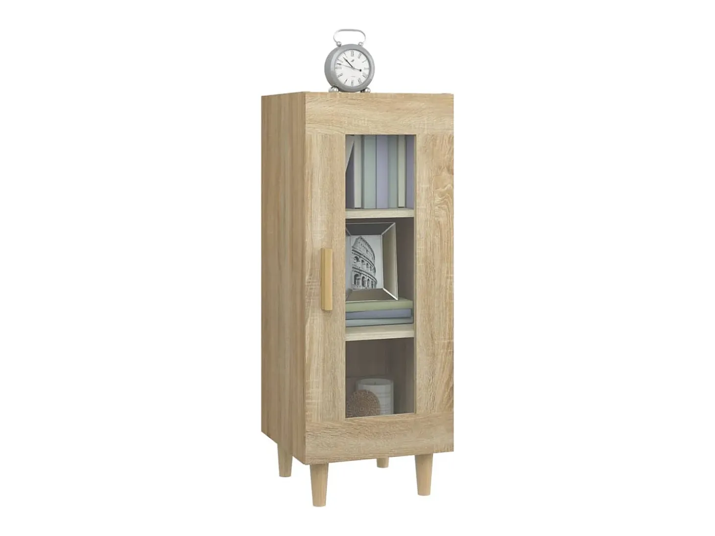 Aparador de roble Sonoma 34,5 x 34 x 90 cm Madera de ingeniería