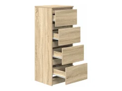 Aparador de roble Sonoma 37,5x35x99 cm madera de ingeniería