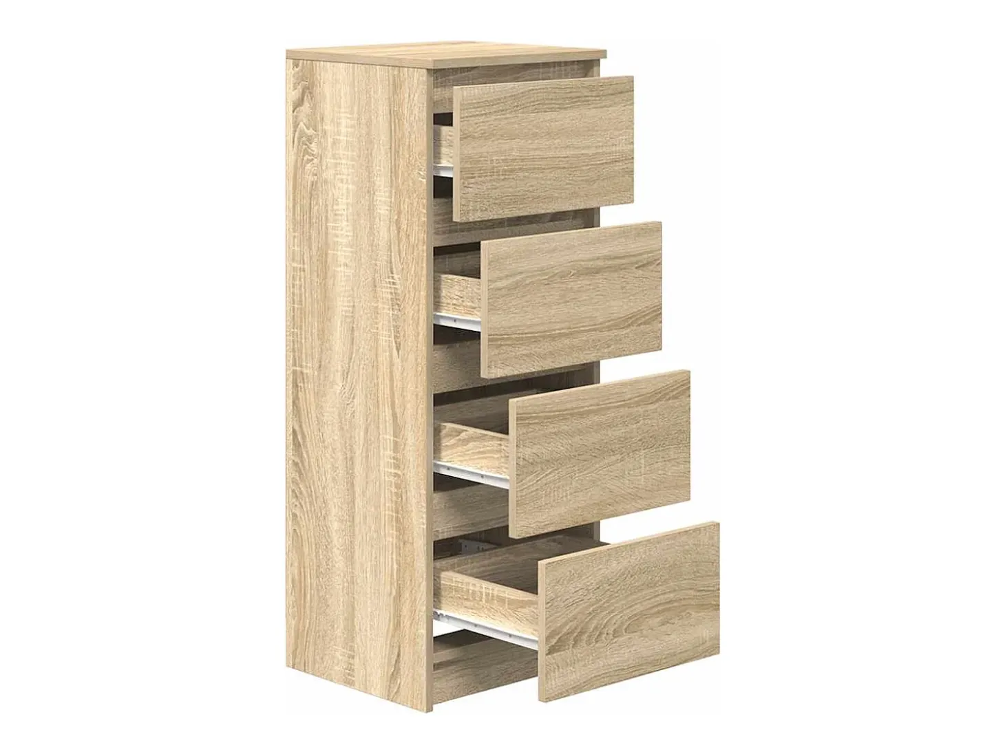 Aparador de roble Sonoma 37,5x35x99 cm madera de ingeniería