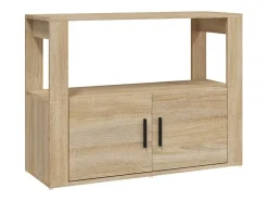 Aparador de roble Sonoma 80x30x60 cm Madera de ingeniería