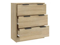 Aparador de roble Sonoma 60x30x70 cm Madera de ingeniería