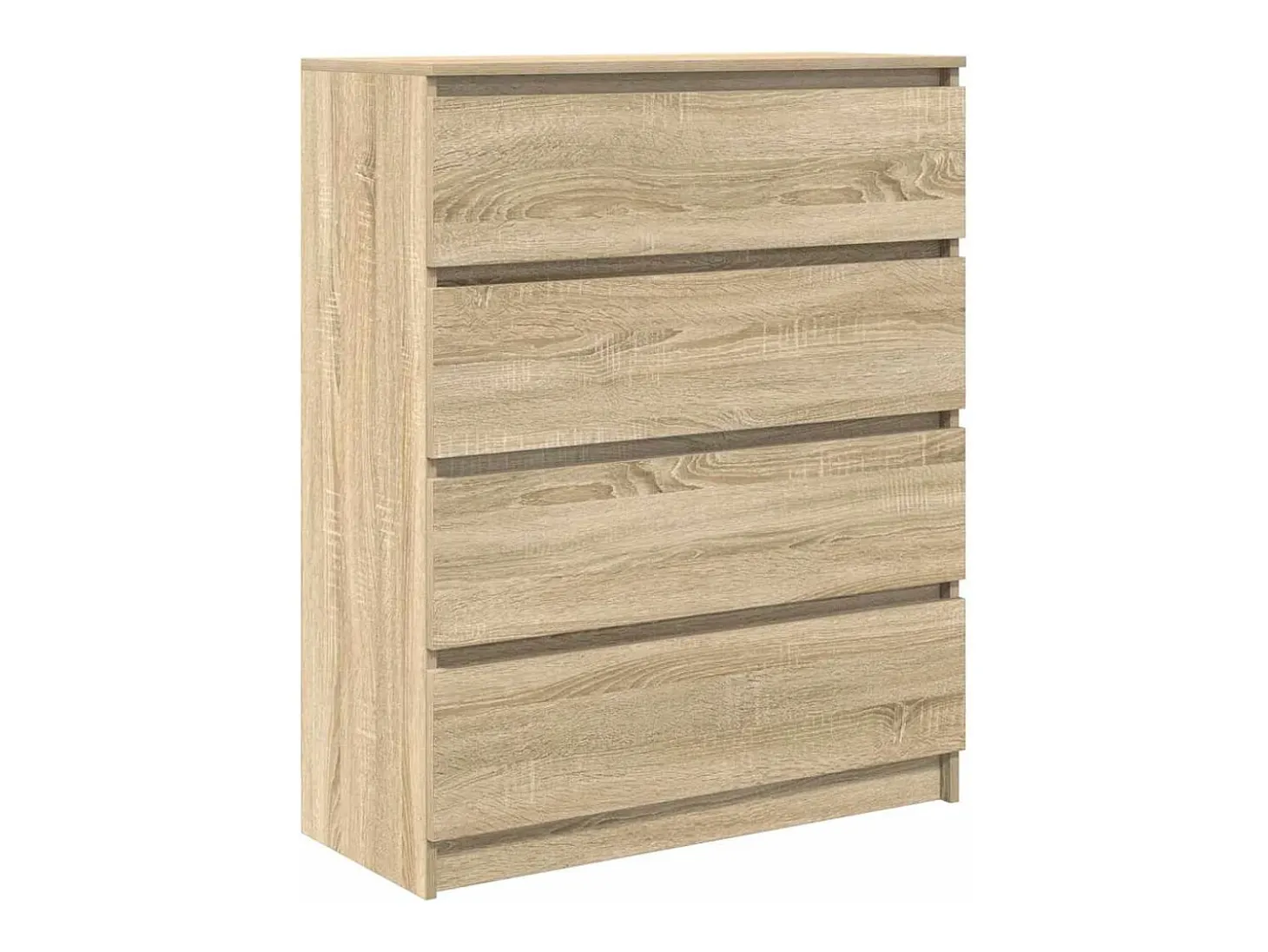 Aparador de roble Sonoma 80x35x99 cm madera de ingeniería