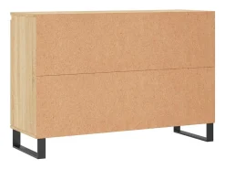 Aparador de roble Sonoma 104x35x70 cm madera de ingeniería