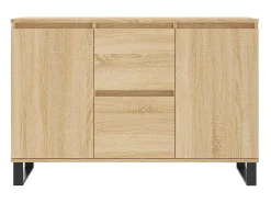 Aparador de roble Sonoma 104x35x70 cm madera de ingeniería