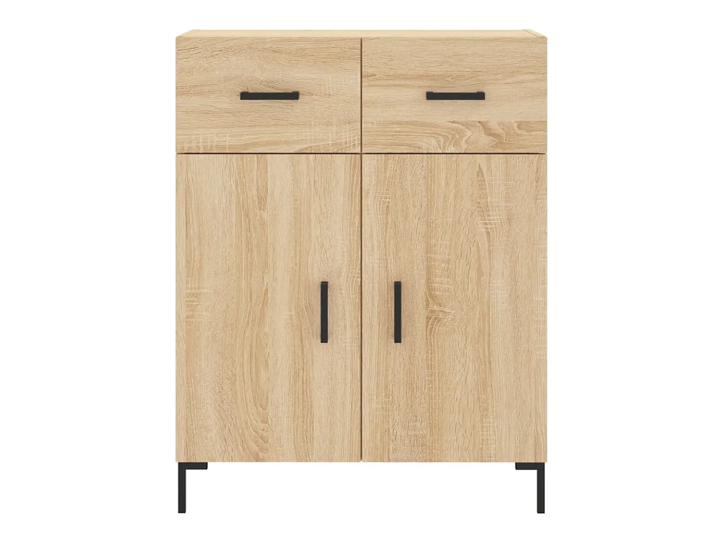 Aparador de roble Sonoma 69,5x34x90 cm madera de ingeniería