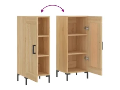 Aparador de roble Sonoma 34,5 x 34 x 90 cm Madera de ingeniería