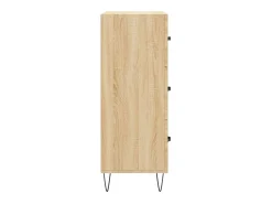 Aparador de roble Sonoma 69,5x34x90 cm madera de ingeniería