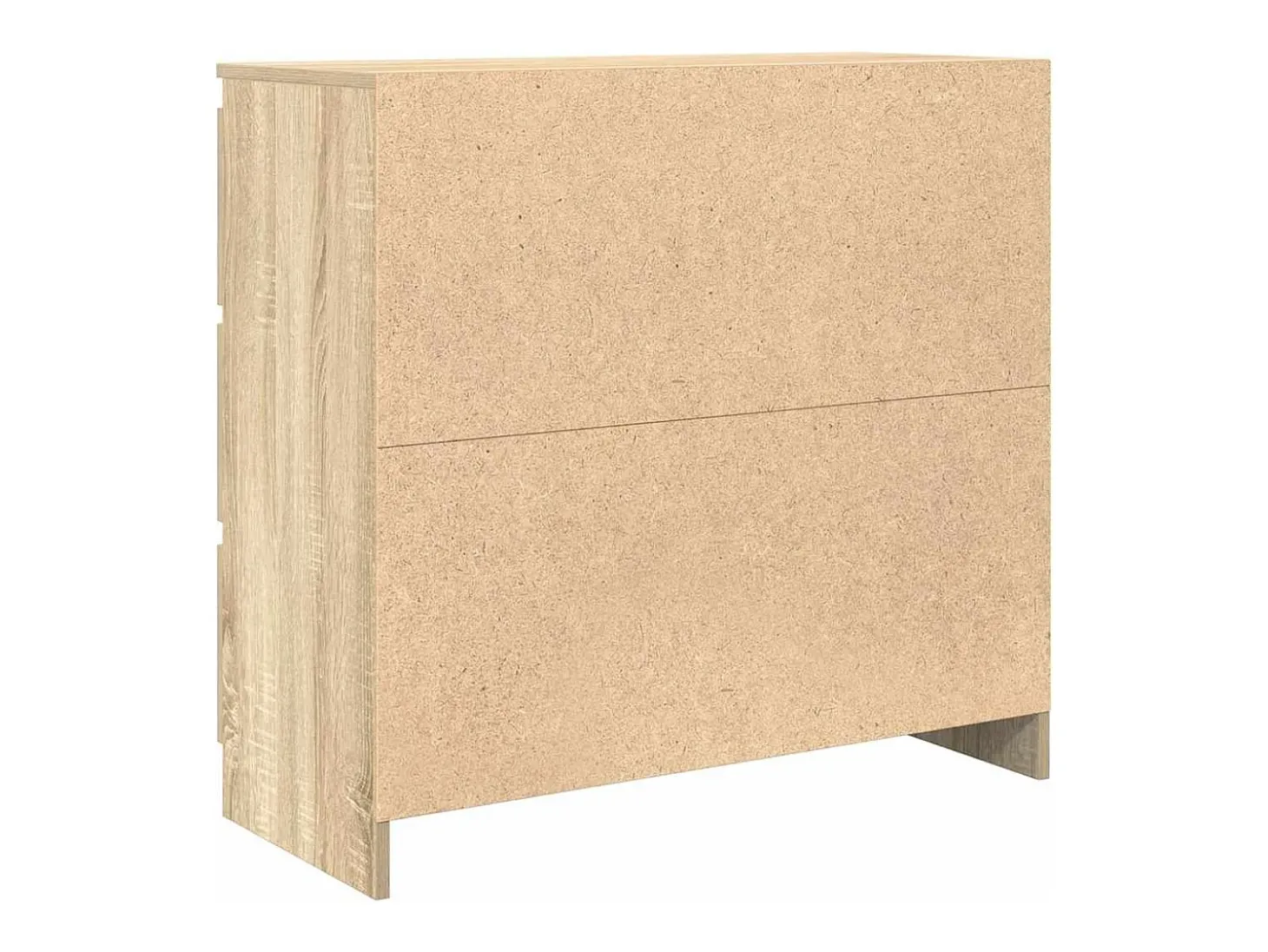 Aparador de roble Sonoma 80x35x76 cm madera de ingeniería