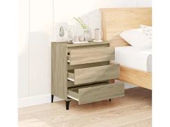 Aparador de roble Sonoma 60x35x70 cm Madera de ingeniería