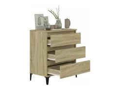Aparador de roble Sonoma 60x35x70 cm Madera de ingeniería