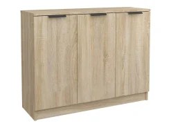 Aparador de roble Sonoma 90,5 x 30 x 70 cm Madera de ingeniería