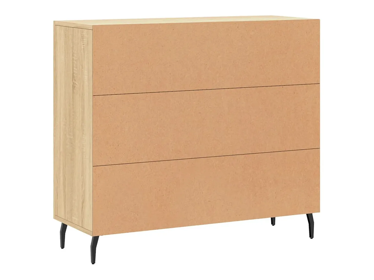 Aparador de roble Sonoma 90x34x80 cm madera de ingeniería