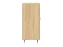 Aparador de roble Sonoma 90x34x80 cm madera de ingeniería