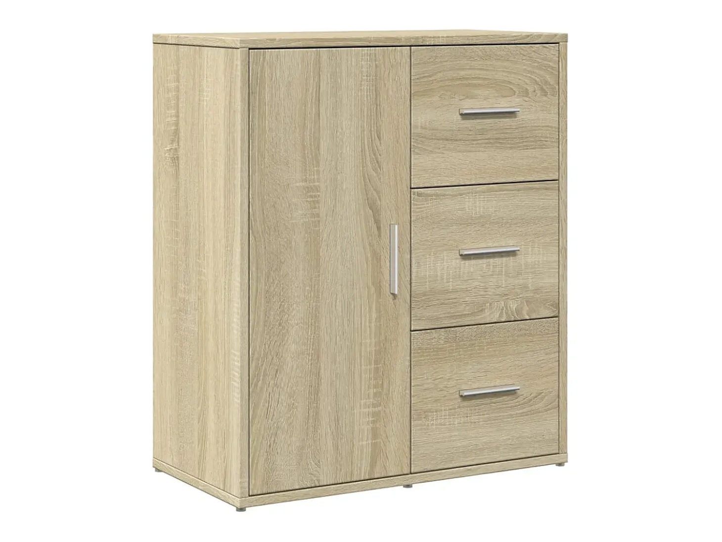 Aparador de roble Sonoma 60x31x70 cm madera de ingeniería