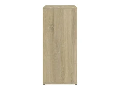 Aparador de roble Sonoma 60x31x70 cm madera de ingeniería
