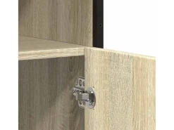 Aparador de roble Sonoma 100x35x76 cm madera de ingeniería