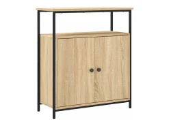 Aparador de roble Sonoma 70x30x80 cm madera de ingeniería