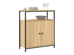 Aparador de roble Sonoma 70x30x80 cm madera de ingeniería