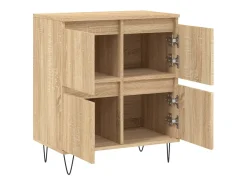 Aparador de roble Sonoma 60x35x70 cm Madera de ingeniería