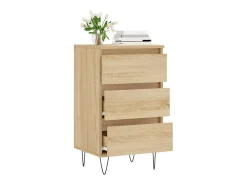 Aparador de roble Sonoma 40x35x70 cm madera de ingeniería