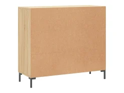 Aparador de roble Sonoma 90x34x80 cm madera de ingeniería