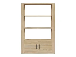 Aparador de roble Sonoma 80x30x119,5 cm Madera de ingeniería
