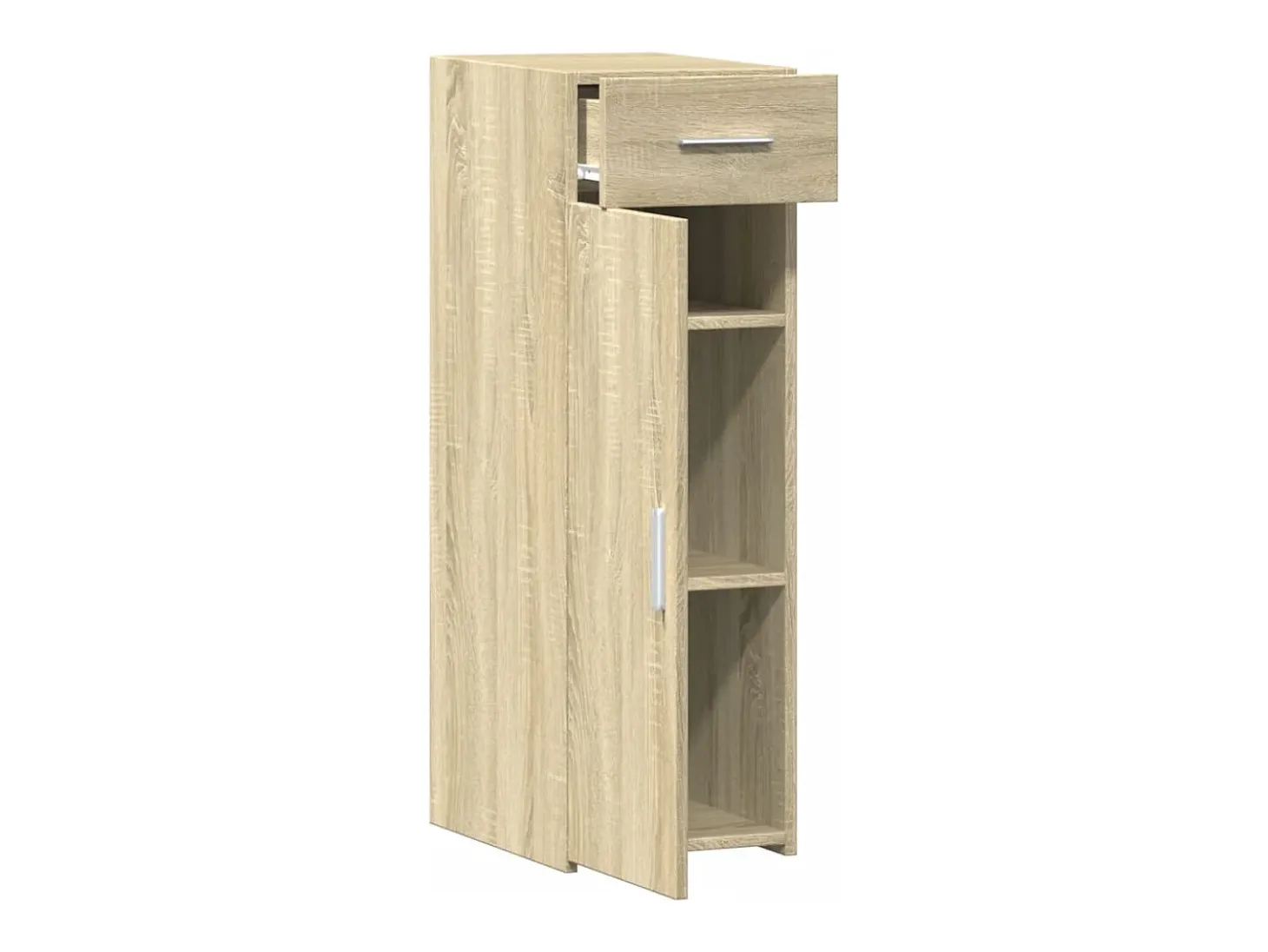 Aparador de roble Sonoma 30x42,5x93 cm madera de ingeniería