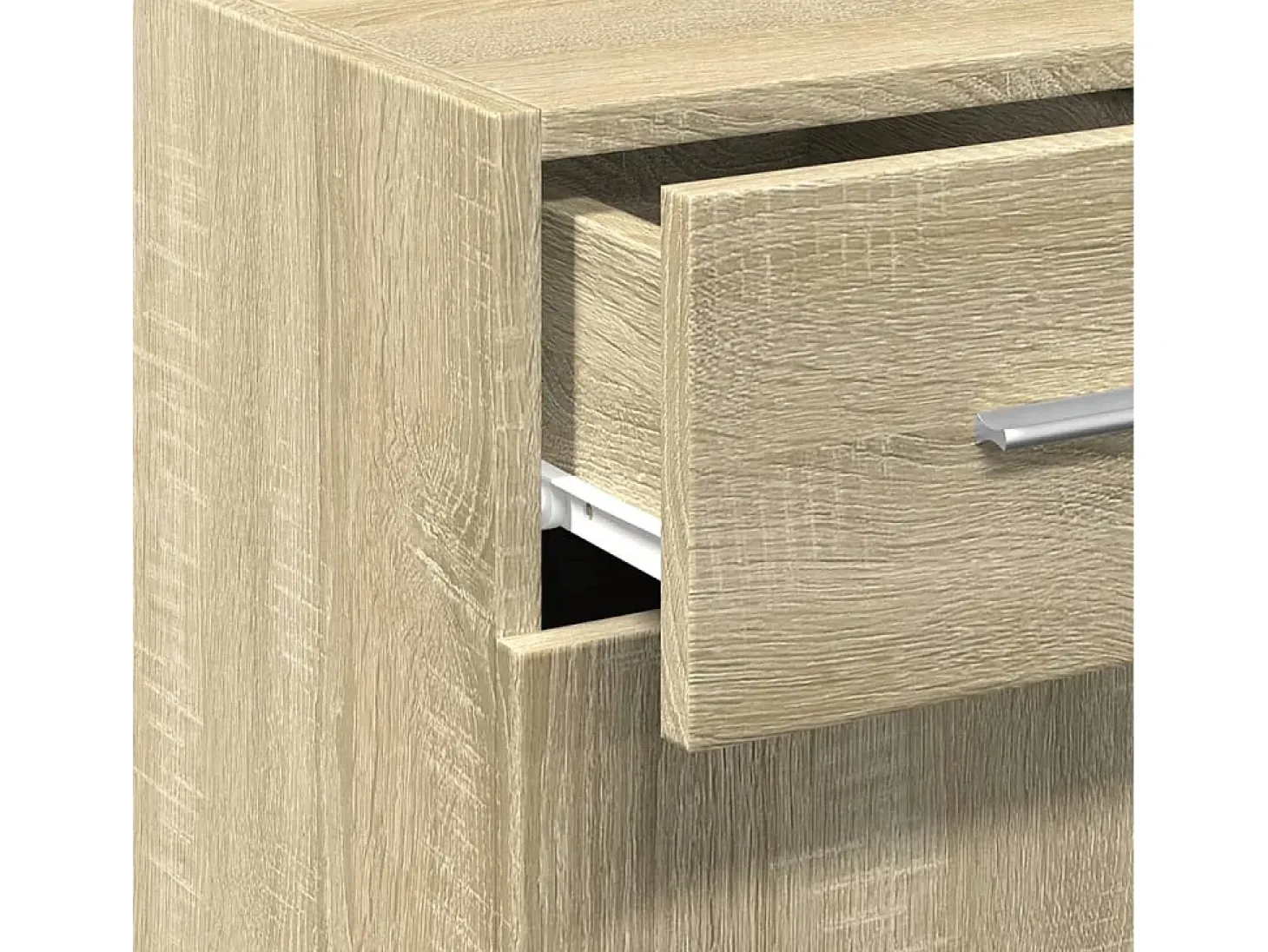 Aparador de roble Sonoma 30x42,5x93 cm madera de ingeniería