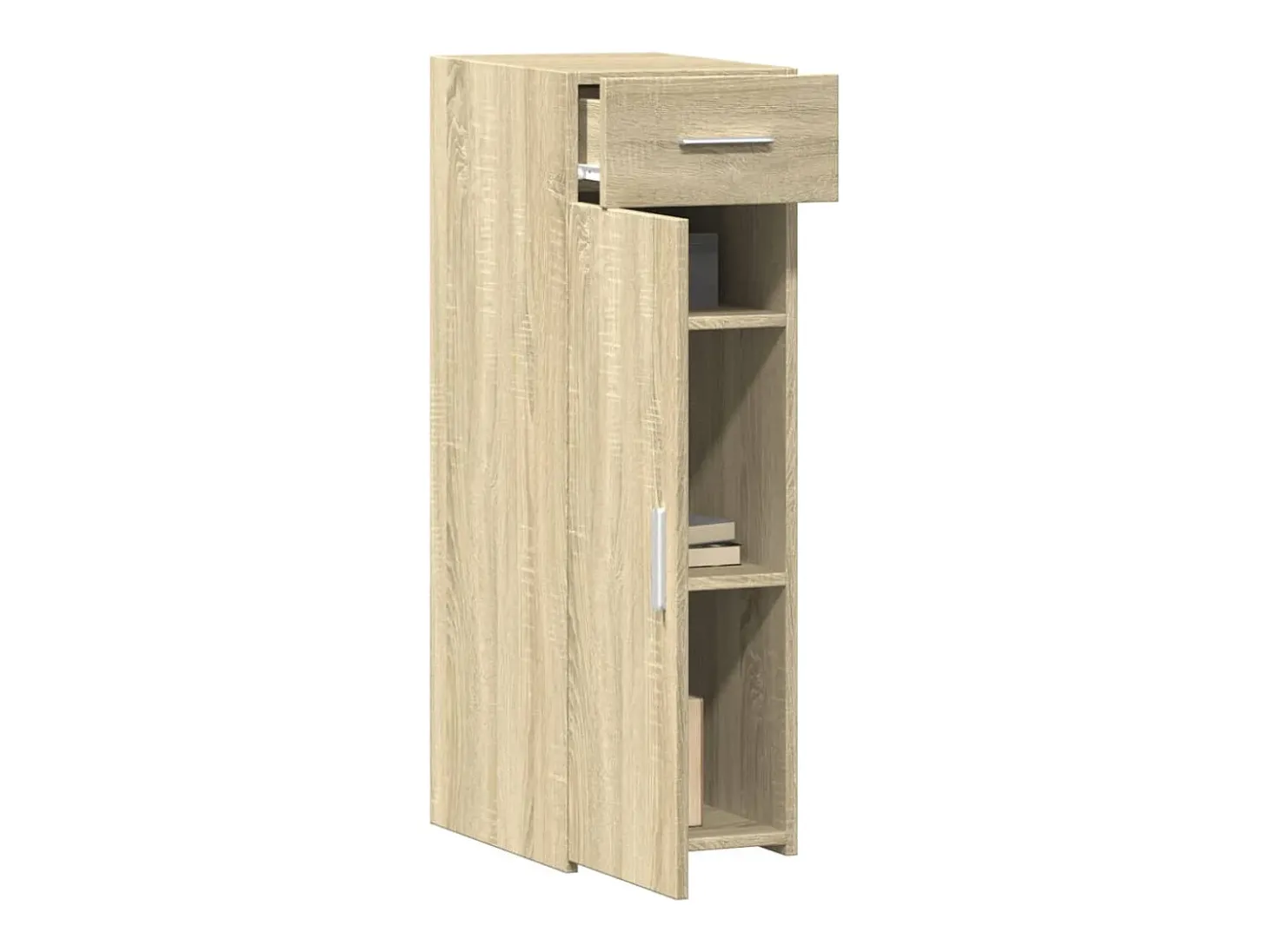 Aparador de roble Sonoma 30x42,5x93 cm madera de ingeniería