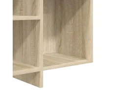 Aparador de roble Sonoma 120x30x75 cm madera de ingeniería