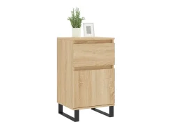 Aparador de roble Sonoma 40x35x70 cm madera de ingeniería