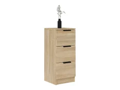 Aparador de roble Sonoma 30x30x70 cm Madera de ingeniería