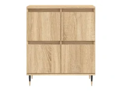 Aparador de roble Sonoma 60x35x70 cm Madera de ingeniería