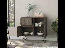 Aparador de salón Z80 Andora, con gabinete 80CM A X 80CM An X 35CM P Bellota