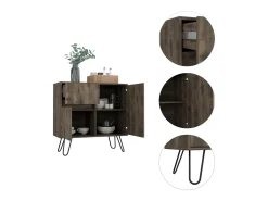 Aparador de salón Z80 Andora, con gabinete 80CM A X 80CM An X 35CM P Bellota