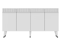 Aparador Defne Blanco Plata 150x40x80 cm