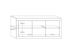 Aparador design 3 puertas Blanco lacado COMETE