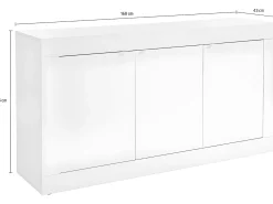 Aparador design 3 puertas Blanco lacado COMETE