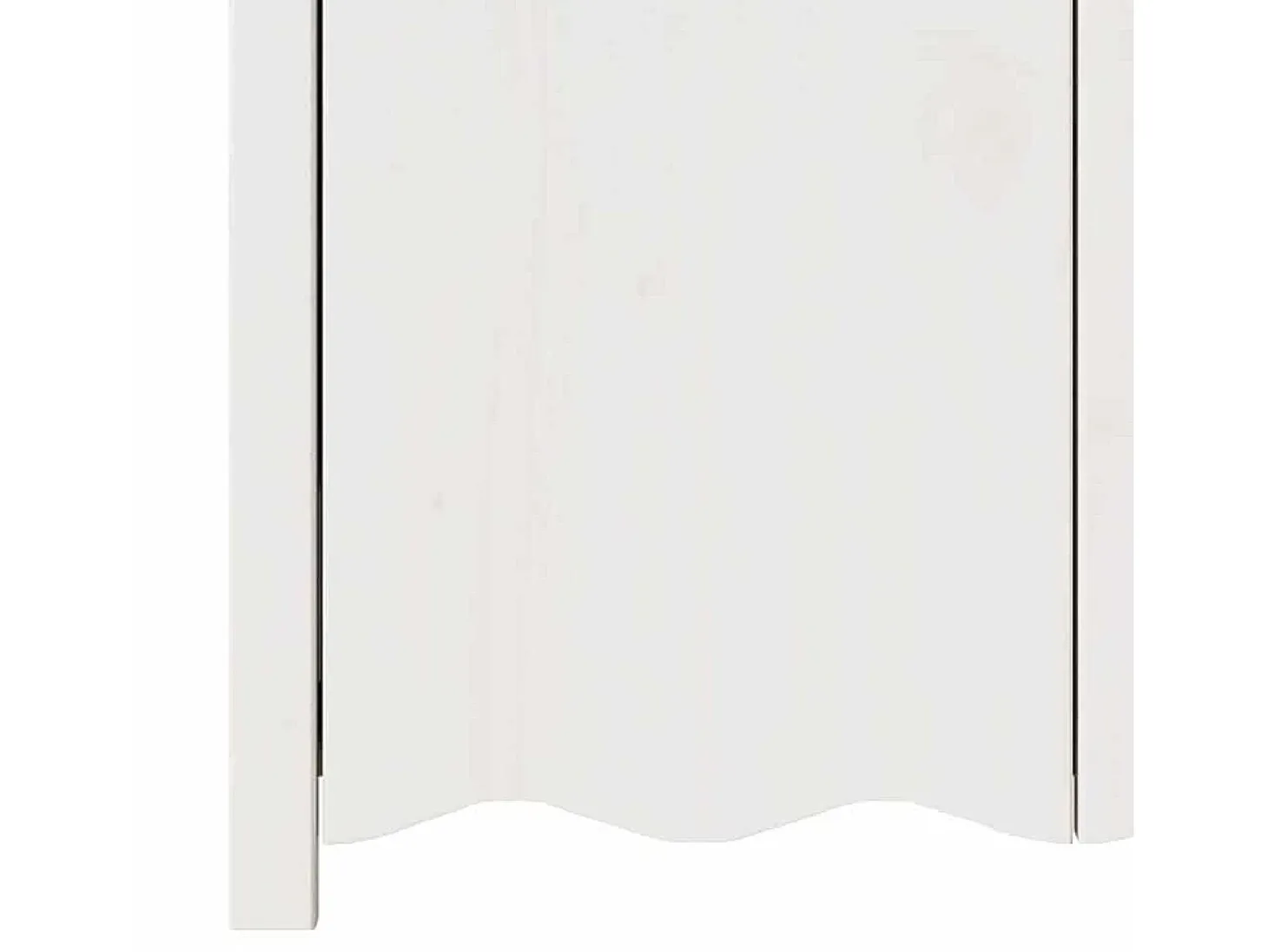 Aparador "DRAMMEN" blanco de 114 x 43 x 75,5 cm en madera maciza de pino