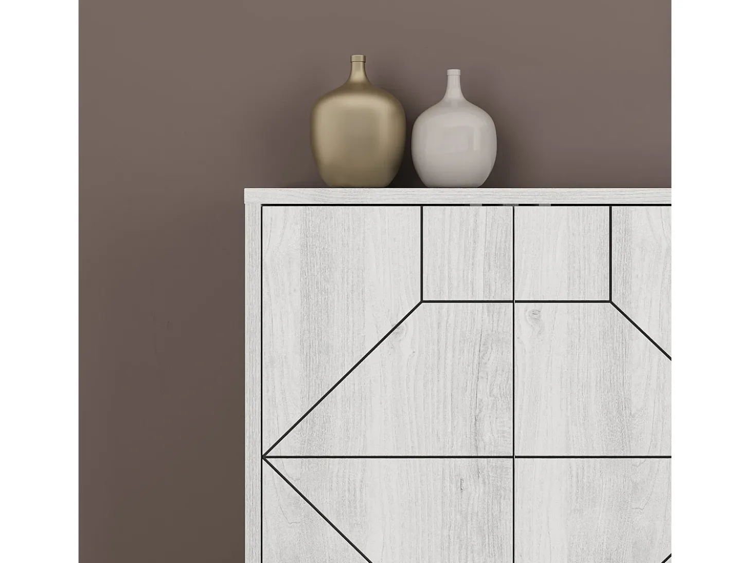 Aparador Dune 183 blanco 184x35x77.4 cm