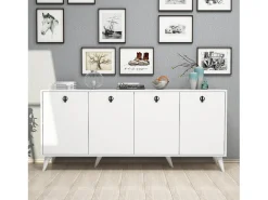 Aparador Elite 1614 blanco 180x45x80 cm