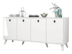 Aparador Elite 1614 blanco 180x45x80 cm