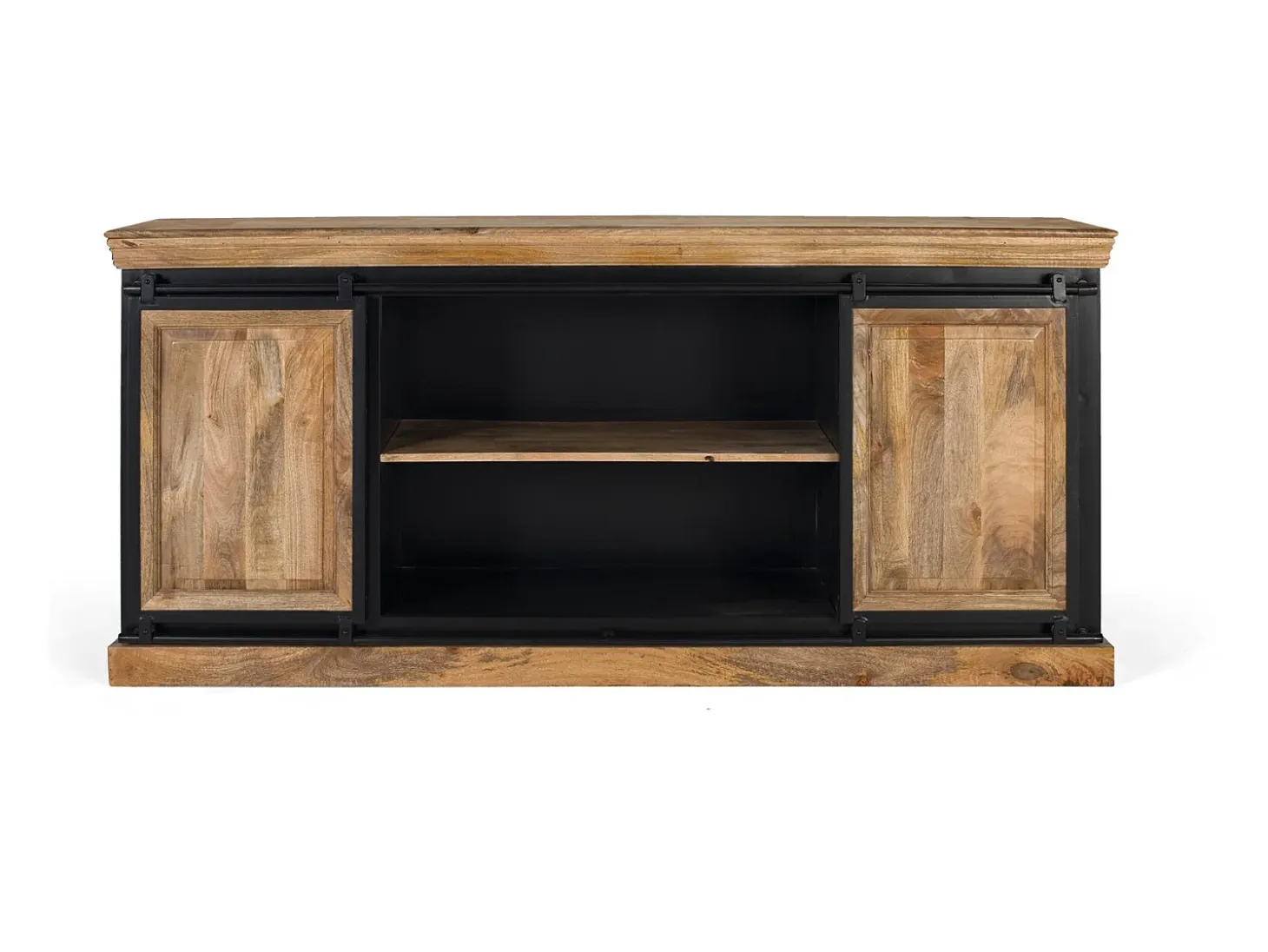 Aparador estilo industrial fabricado a mano en madera de mango 2m
