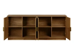 Aparador exótico de 4 puertas efecto madera de mango, 180cm efecto