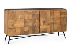 Aparador fabricado en madera de mango con acabado natural 170 cm