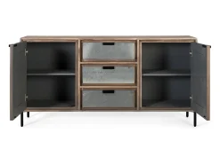 Aparador fabricado en madera de acacia y metal 160cm